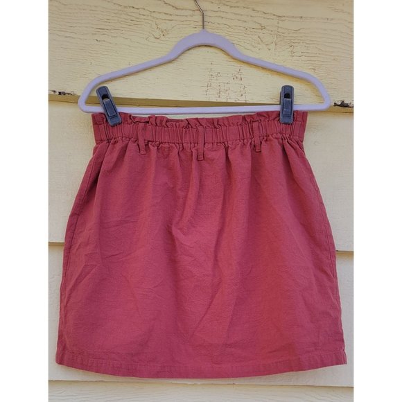SUPER CUTE Hesperus Pink Button Down Mini Skirt - Picture 2 of 6